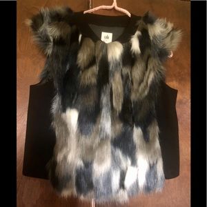 Cabi frost faux fur vest